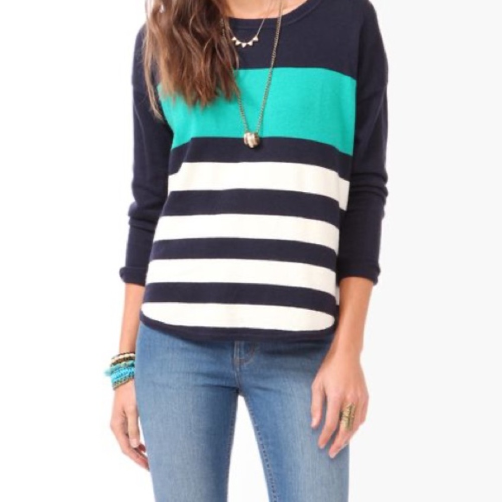 Forever 21 Navy Knit Sweater